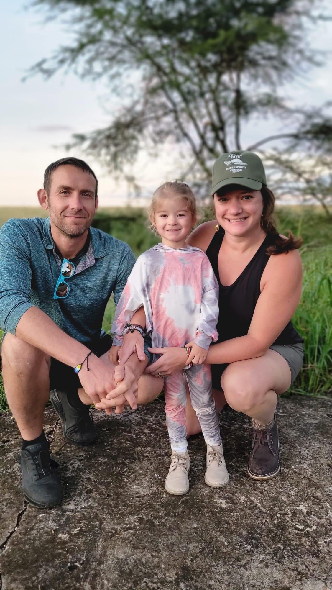 Doug Adams, owner of Glass and Door Pro, with his family in Charlotte, NC